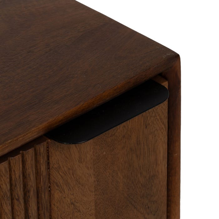 Mesita Madera De Mango Dormitorio 50 X 40 X 50 Cm