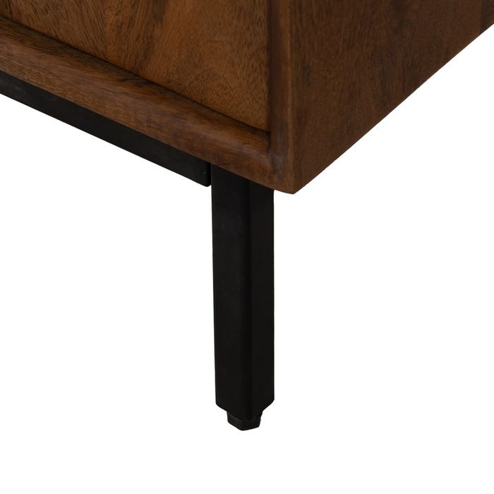 Mesita Madera De Mango Dormitorio 50 X 40 X 50 Cm