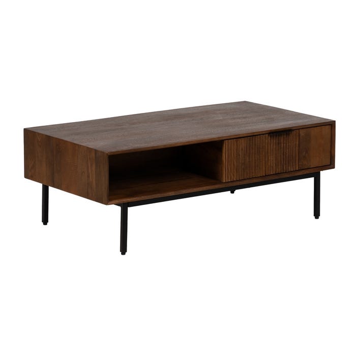 Mango Wood Coffee Table Living Room 110 X 60 X 40 Cm