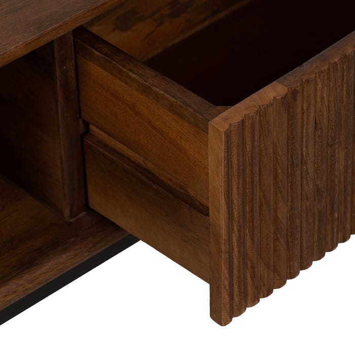 Mango Wood Coffee Table Living Room 110 X 60 X 40 Cm
