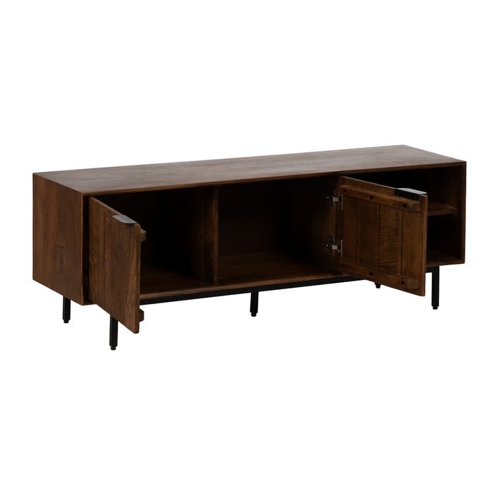 Mueble Tv Madera De Mango Salón 140 X 40 X 50 Cm
