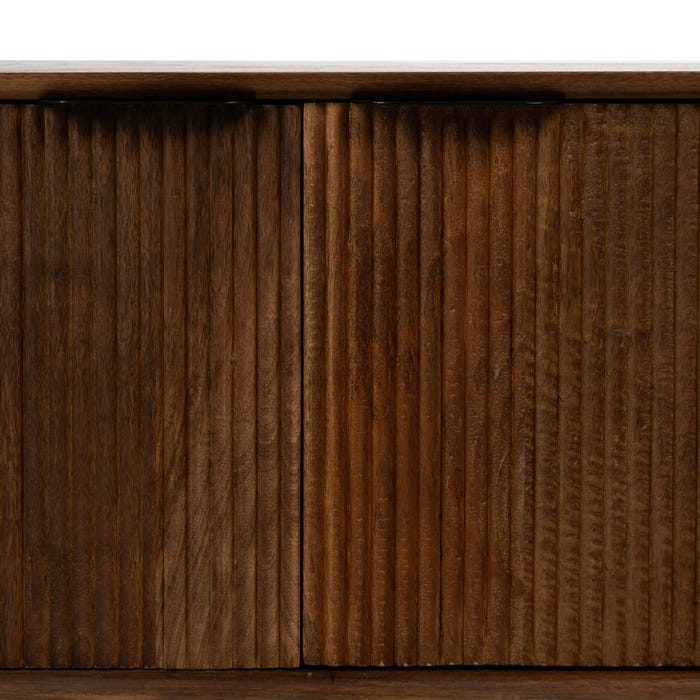 Mueble Tv Madera De Mango Salón 140 X 40 X 50 Cm