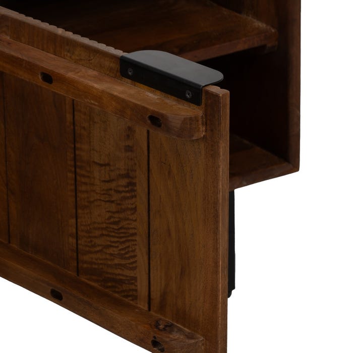 Mueble Tv Madera De Mango Salón 140 X 40 X 50 Cm