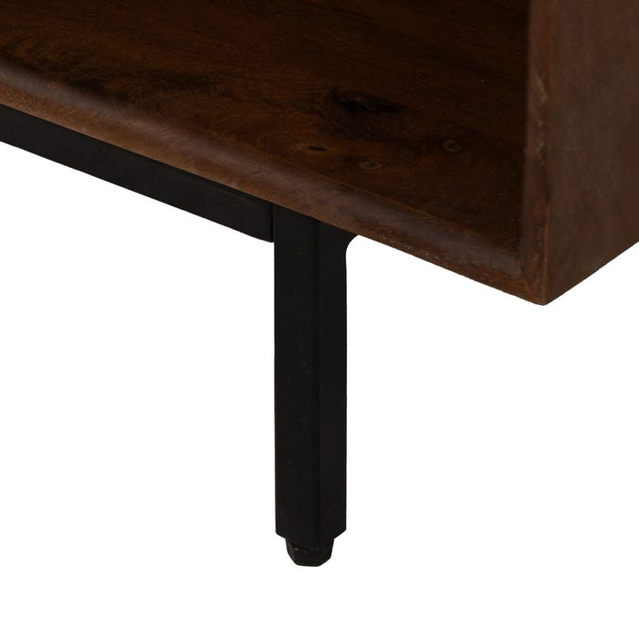 Mueble Tv Madera De Mango Salón 140 X 40 X 50 Cm