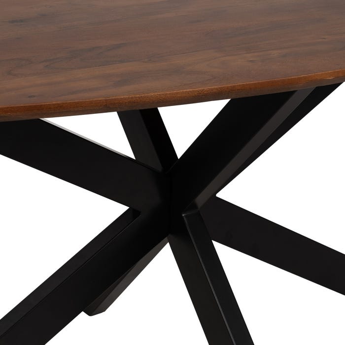 Mesa Comedor Madera De Mango Salón 200 X 100 X 76 Cm