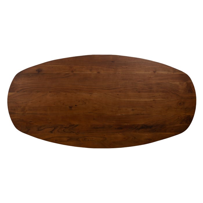 Mesa Comedor Madera De Mango Salón 200 X 100 X 76 Cm
