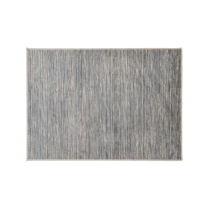 Tapete de viscose bege-azul 160 x 230 cm