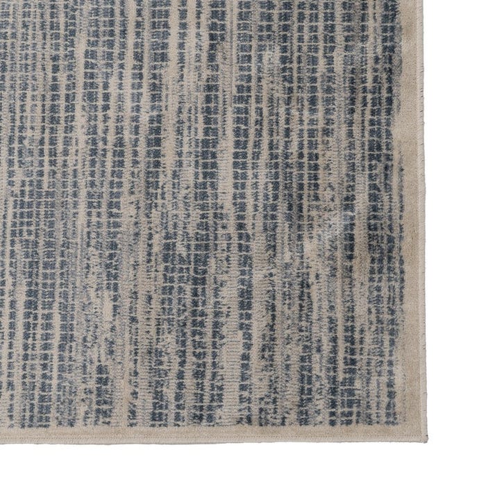 Tapete de viscose bege-azul 200 x 300 cm