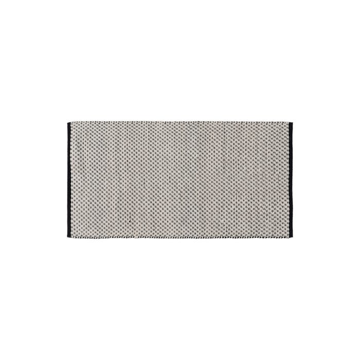Tapete decorativo tecido preto e branco 80 x 150 cm