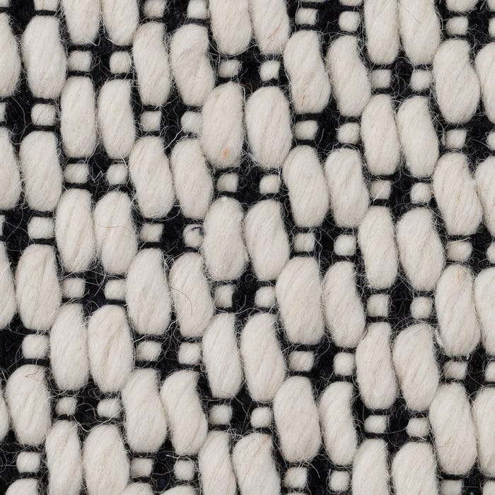 Tapete decorativo tecido preto e branco 200 x 300 cm