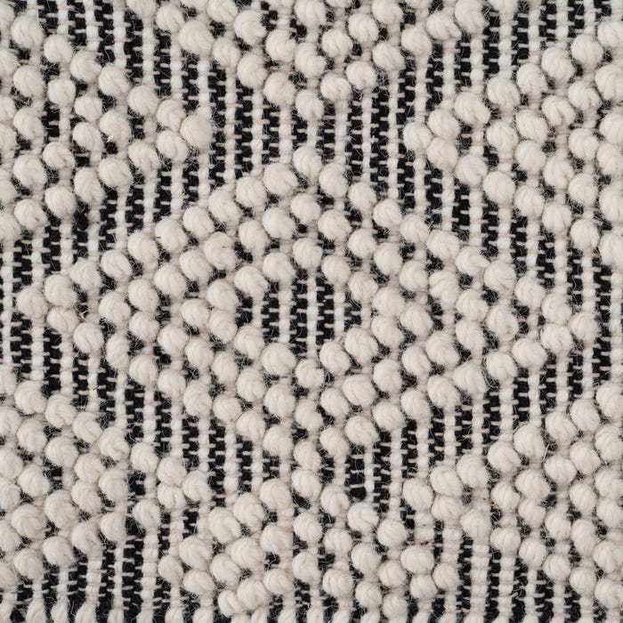 Tapete decorativo tecido preto e branco 200 x 300 cm