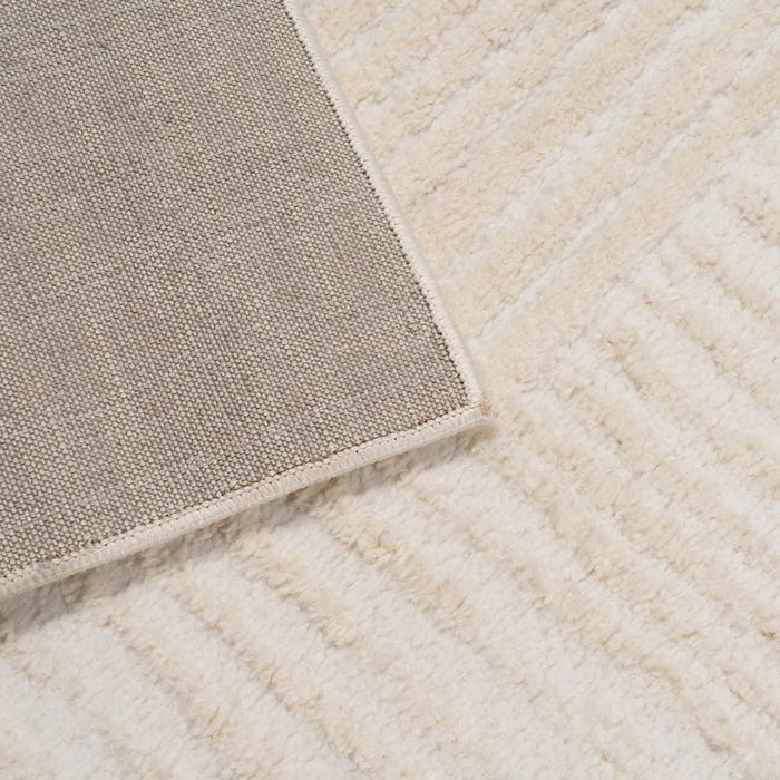 Alfombra Beige 60%Poliéster- 40% Jute 160 X 230 Cm