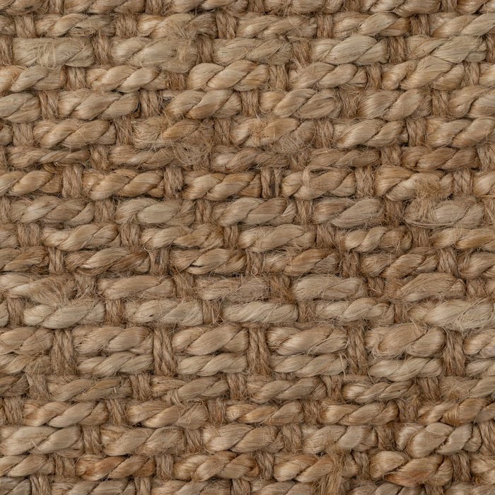 Natural Jute Herringbone Rug 160 x 240 cm