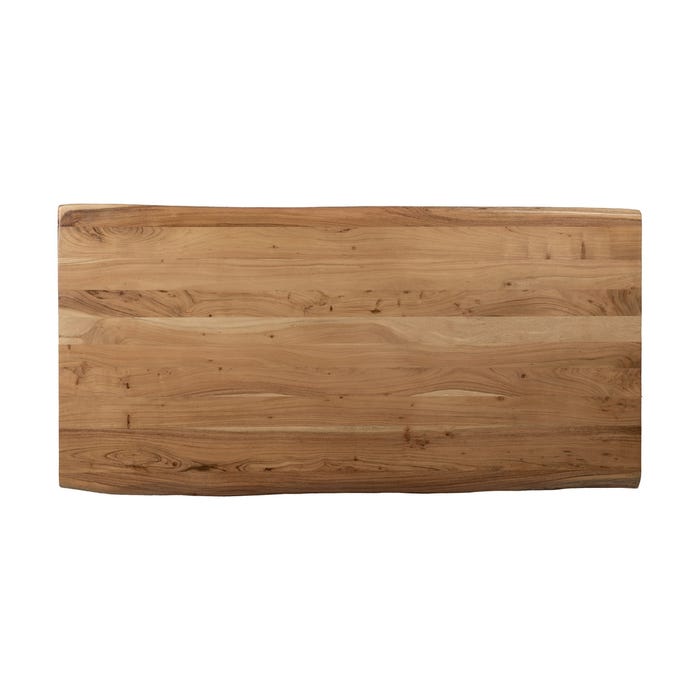 Natural Acacia Wood Dining Table 180 X 90 X 76 Cm