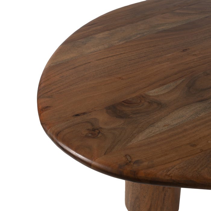 Mesa Comedor Marrón Madera De Acacia 240 X 97 X 76 Cm