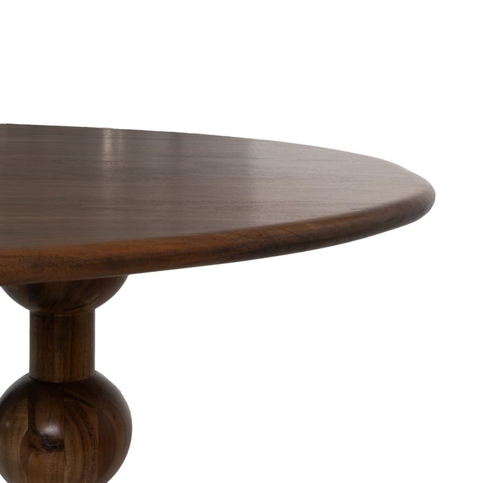 Mesa de Jantar em Madeira de Acácia Marrom 240 x 97 x 76 cm
