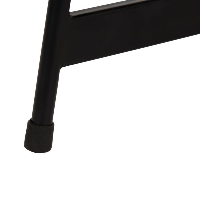 Mesa Centro Oro-Negro Metal Salón 61 X 61 X 37 Cm
