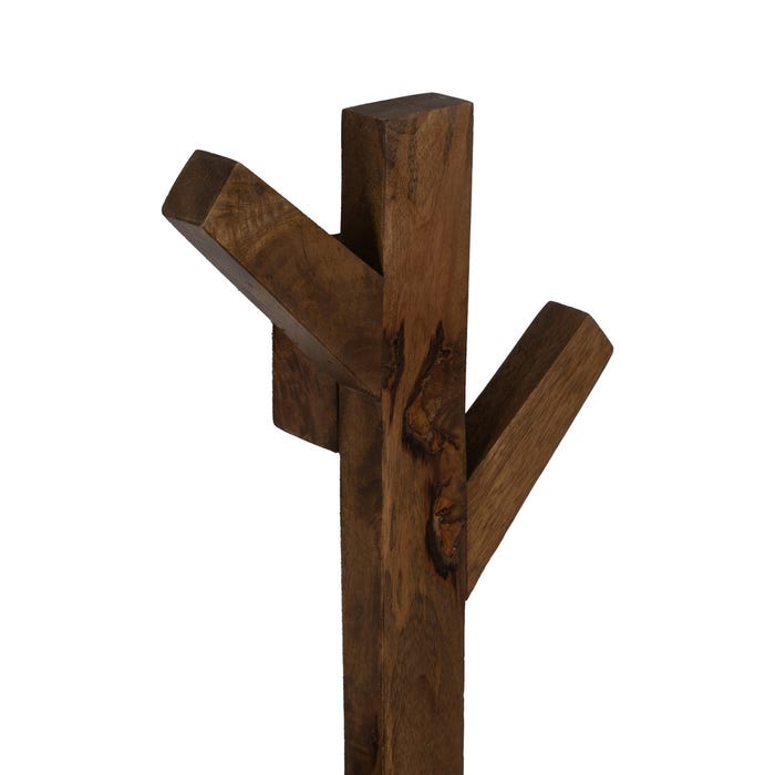 Perchero Miel Madera De Mango Decoración 23 X 7 X 98 Cm