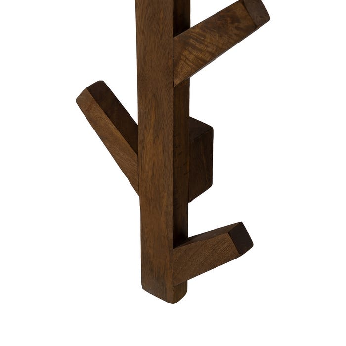 Perchero Miel Madera De Mango Decoración 23 X 7 X 98 Cm