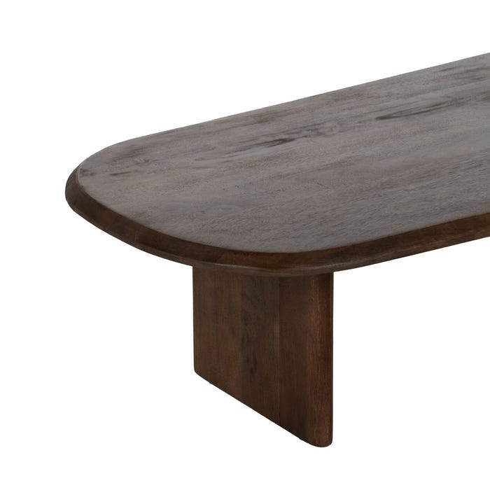 Mesa Centro Miel Madera De Mango 120 X 60 X 32 Cm