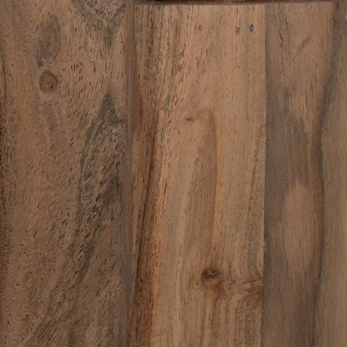 Aparador Natural Madera De Acacia Salón 180 X 40 X 80 Cm