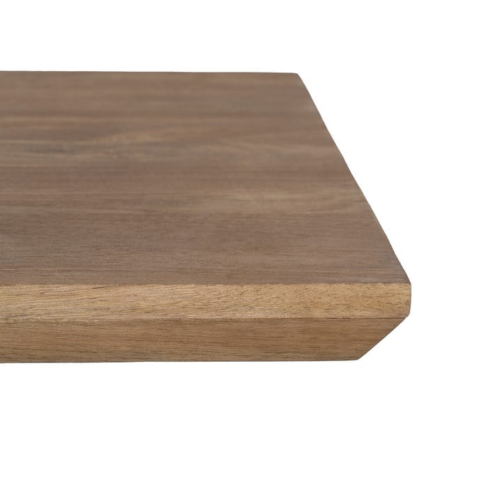 Mesa Centro Natural Madera-Hierro Salón 150 X 70 X 43 Cm