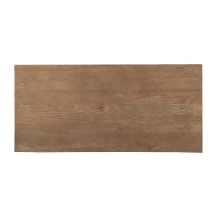 Natural Wood-Iron Coffee Table Living Room 150 X 70 X 43 Cm