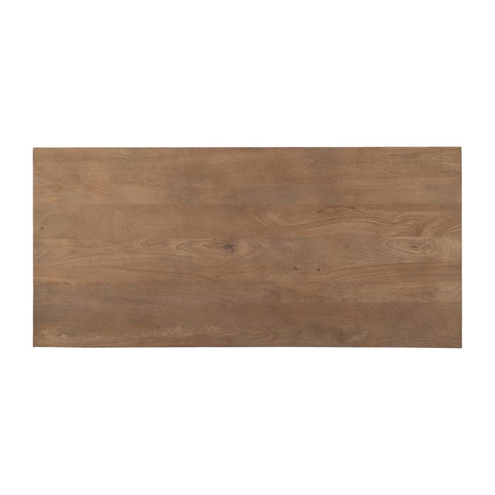 Mesa Centro Natural Madera-Hierro Salón 150 X 70 X 43 Cm