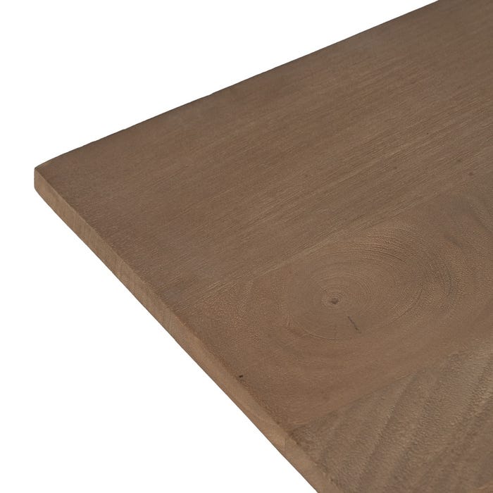 Mesa Comedor Natural Madera-Hierro Salón 190 X 90 X 77 Cm