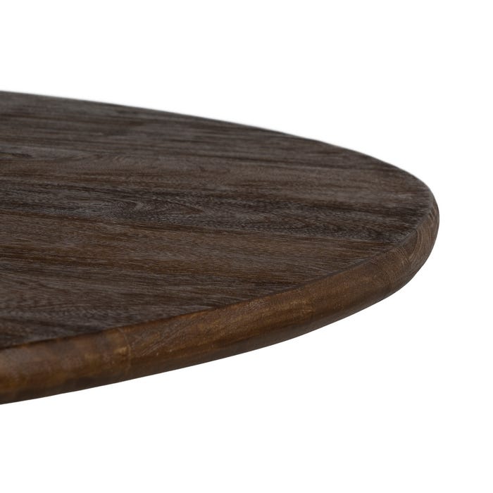 Mesa de Jantar em Madeira de Manga Marrom 120 x 106 x 76 cm