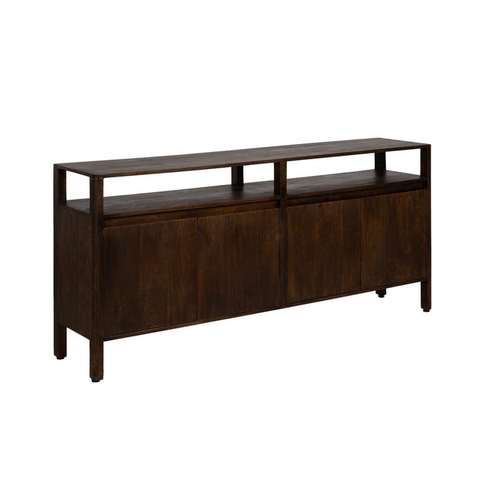 Brown Mango Wood Sideboard Living Room 190 X 40 X 86 Cm