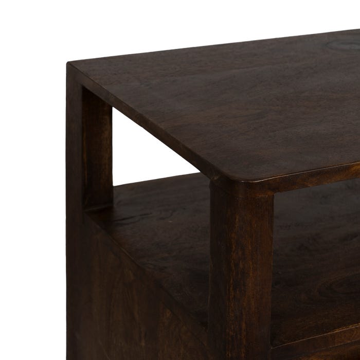 Aparador Marrón Madera De Mango Salón 190 X 40 X 86 Cm