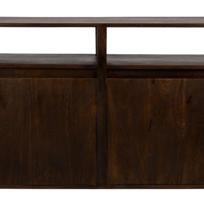 Aparador Marrón Madera De Mango Salón 190 X 40 X 86 Cm