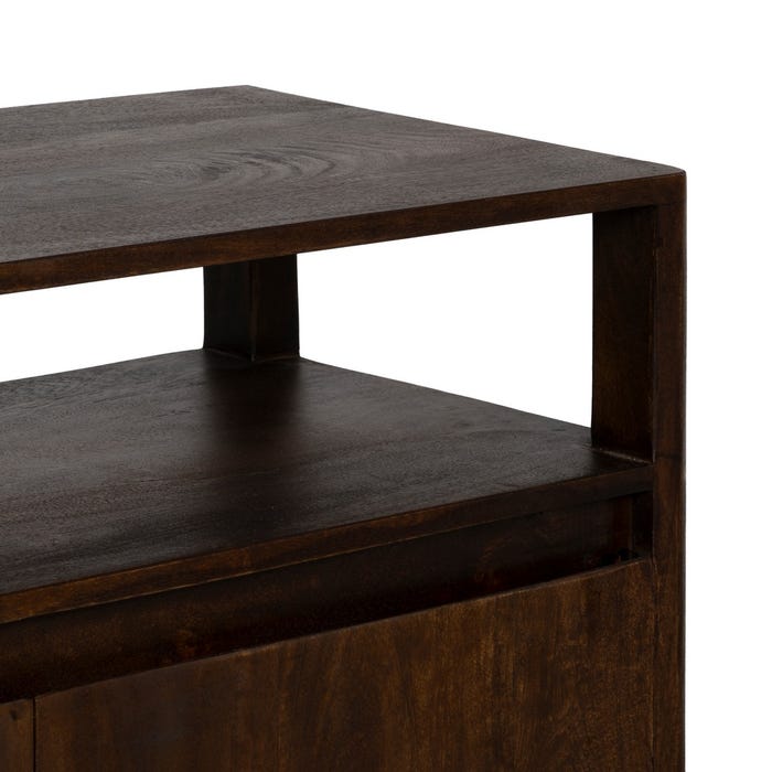 Aparador Marrón Madera De Mango Salón 190 X 40 X 86 Cm
