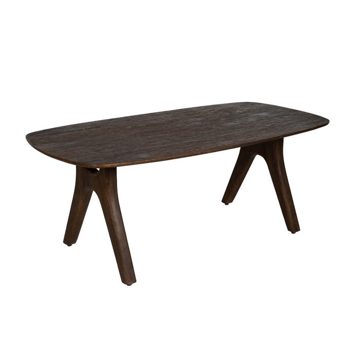 Mesa de Jantar em Madeira de Manga Marrom 200 x 100 x 76 cm