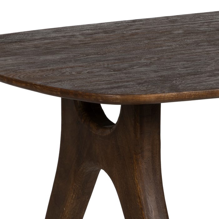 Mesa de Jantar em Madeira de Manga Marrom 200 x 100 x 76 cm