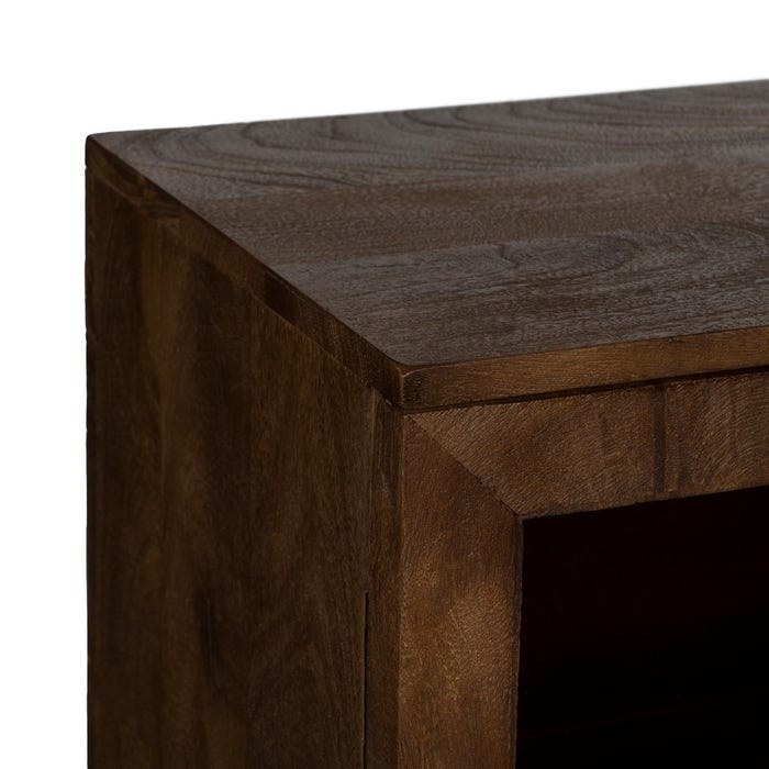 Aparador Marrón Madera De Mango Salón 180 X 35 X 87 Cm