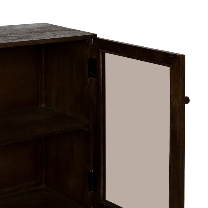Aparador Marrón Madera De Mango Salón 180 X 35 X 87 Cm