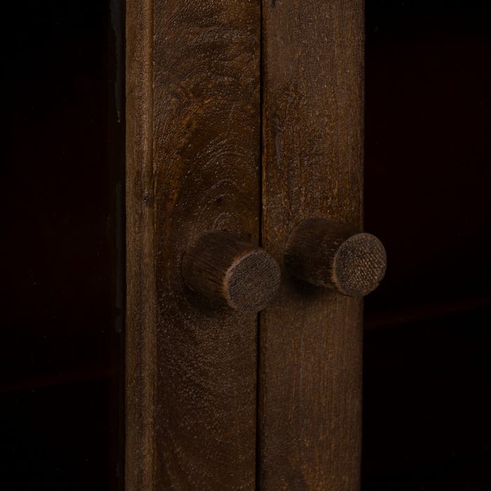 Aparador Marrón Madera De Mango Salón 180 X 35 X 87 Cm