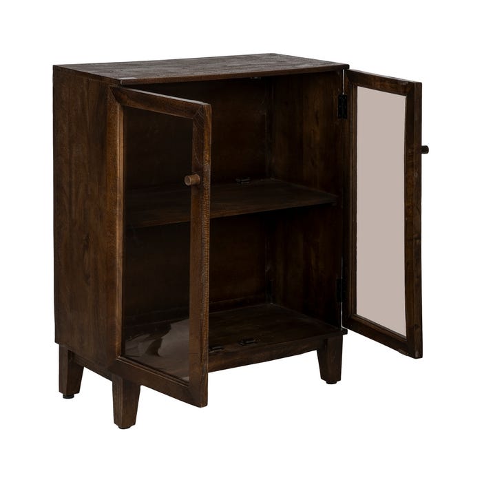Guarda-roupa de sala de estar em madeira de manga marrom 80 x 40 x 100 cm