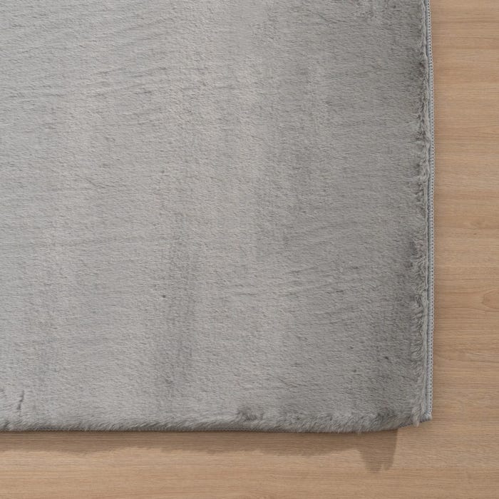 Alfombra Gris Poliester 80 X 2,70 X 150 Cm