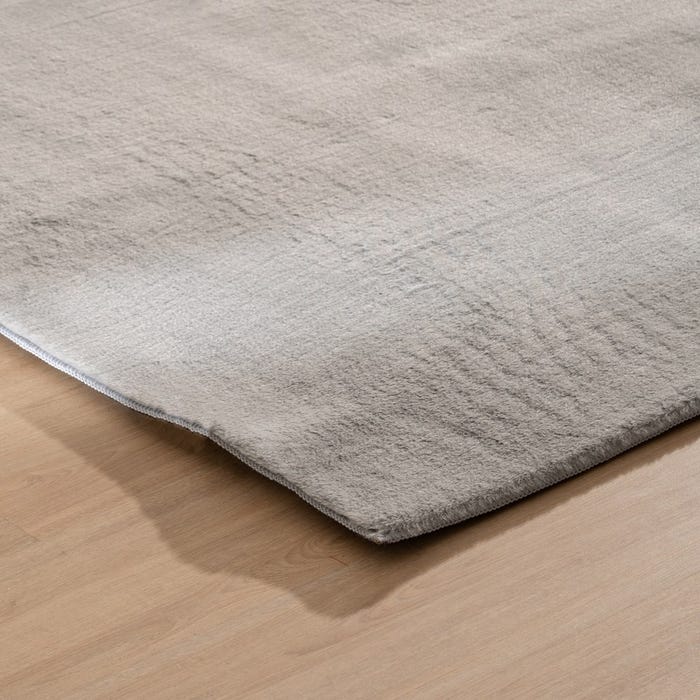 Tapete de poliéster cinza 200 x 2,70 x 300 cm