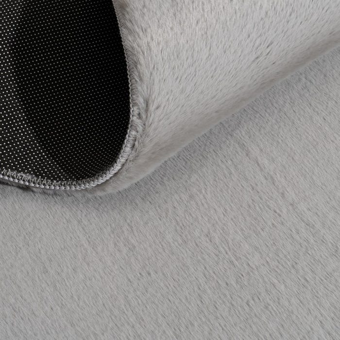 Tapete de poliéster cinza 200 x 2,70 x 300 cm
