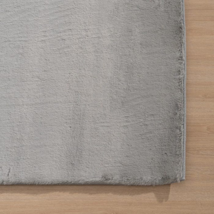 Tapete de poliéster cinza 200 x 2,70 x 300 cm