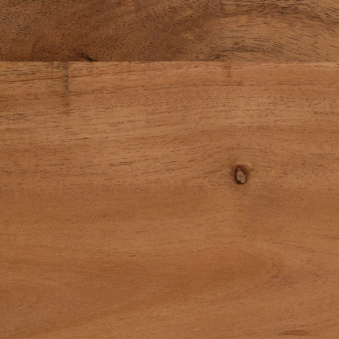 Mesa Auxiliar Natural Madera De Acacia 35 X 35 X 55 Cm