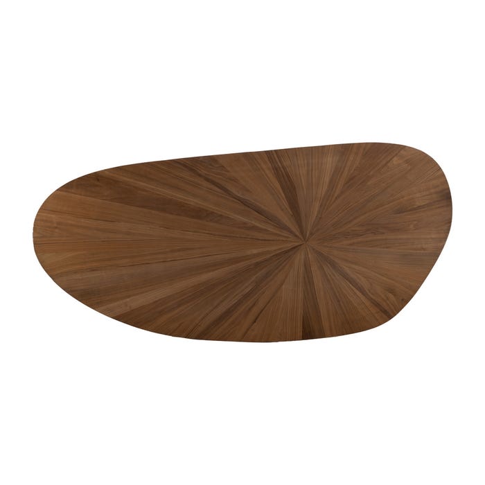 Mesa de Jantar Natural-Preto Dm-Metal 178 X 80 X 77 Cm