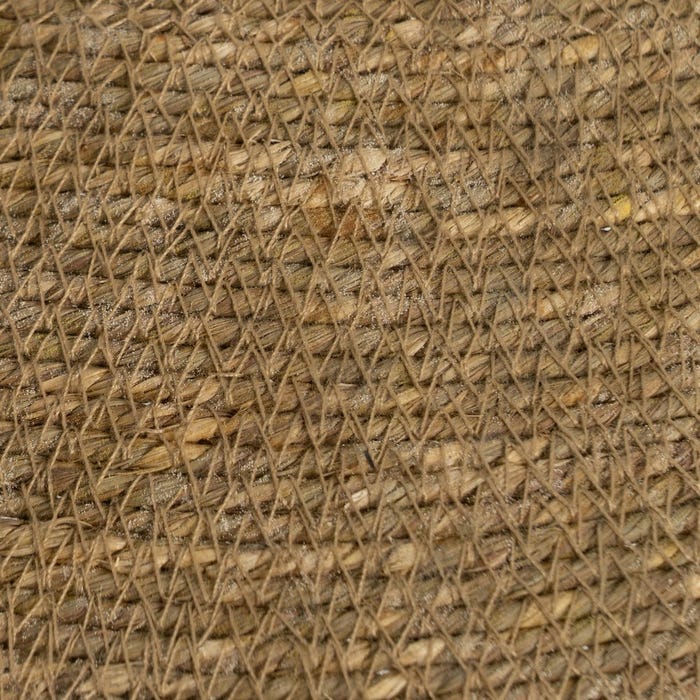 Lampara Techo Beige Fibra Natural 40 X 40 X 12 Cm
