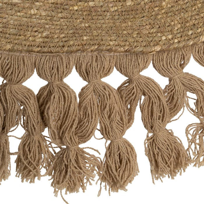Lampara Techo Natural Fibra Natural 90 X 90 X 6 Cm
