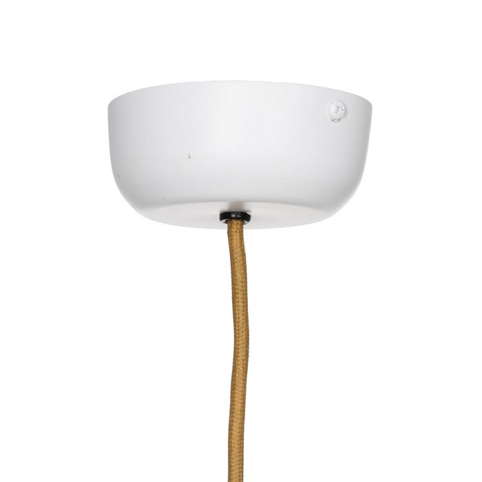 Lampara Techo Blanco Algodón Iluminación 50 X 50 X 30 Cm