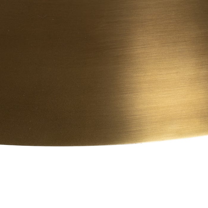 Lámpara Techo Oro Metal Iluminación 69 X 69 X 18 Cm